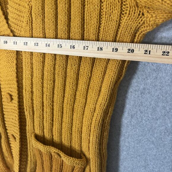 Cozy Mustard Cardigan Sweater - Picture 7 of 10